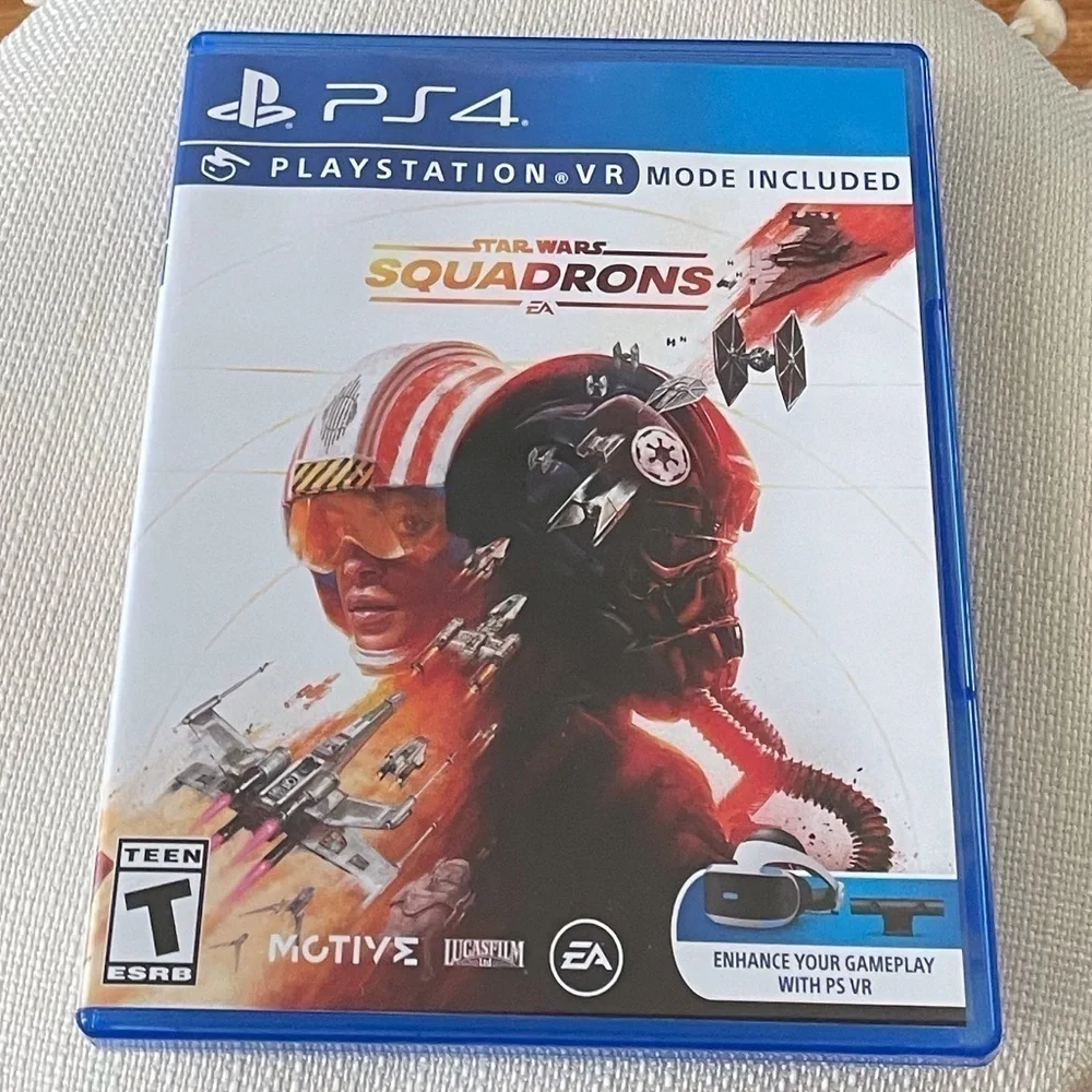Sony Playstation 4 VR Star Wars Squadrons video game rated teen